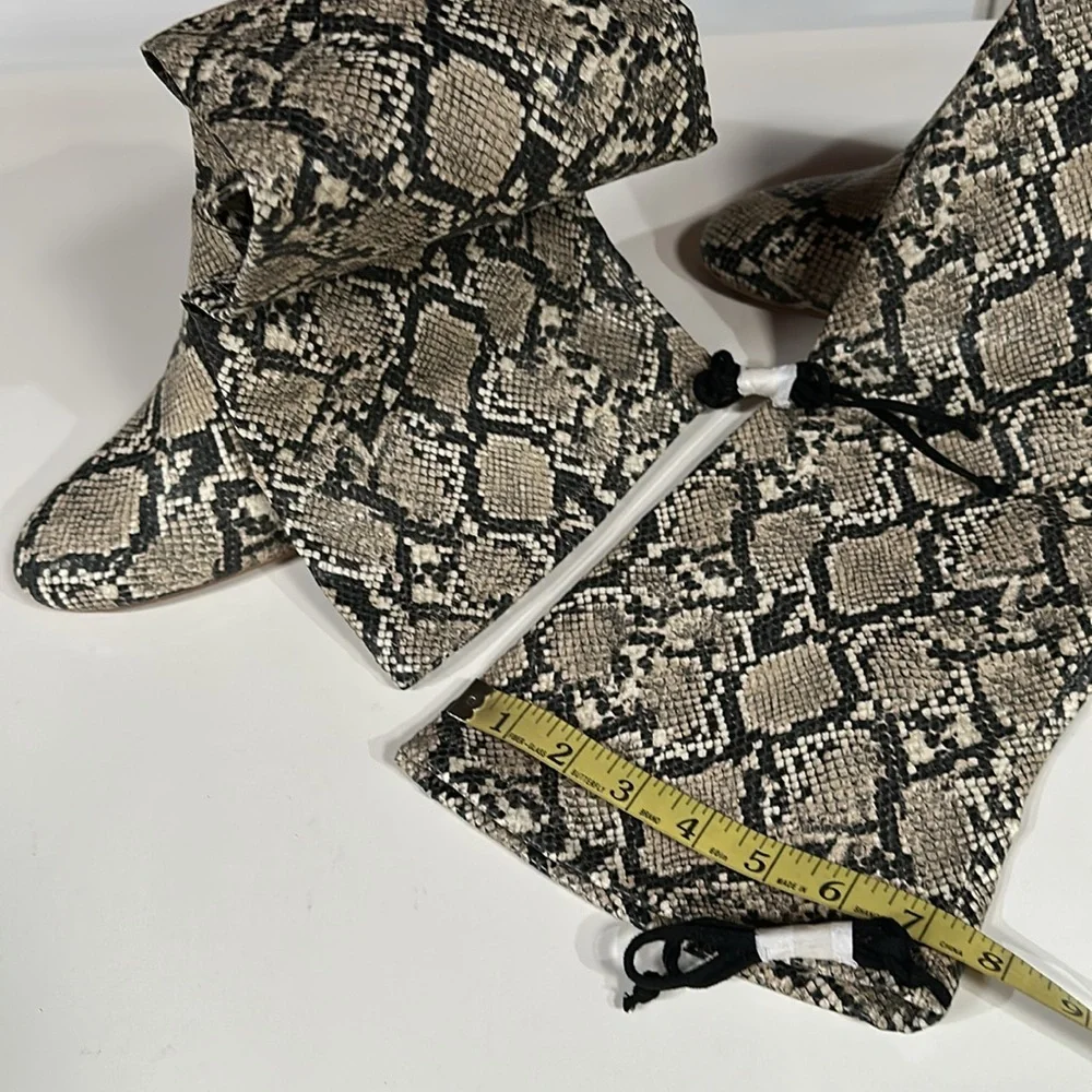 NEW Gianni Bini Snake Print Over The Knee Boot